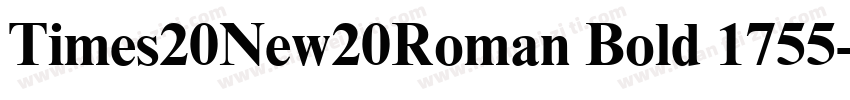 Times20New20Roman Bold 1755字体转换